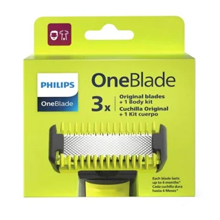 تیغه یدک 3 عددی وان بلید فیلیپس مدل QP630/51 دارای کیت بدن